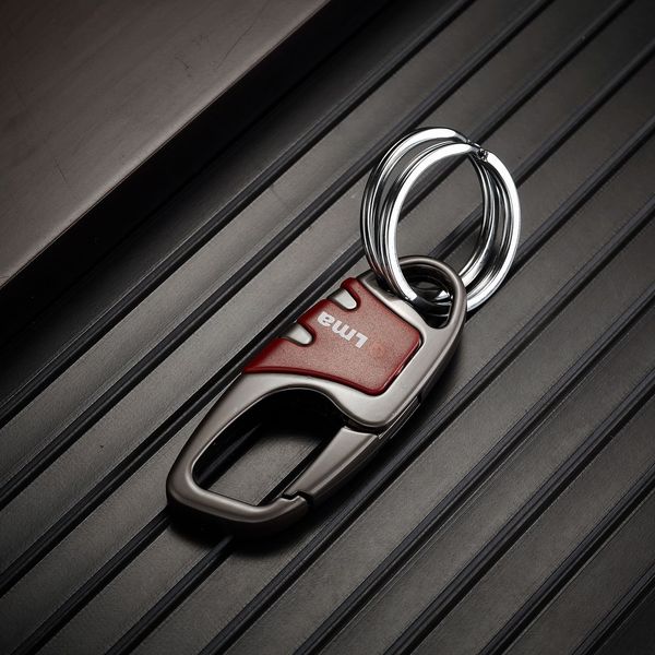 Premium Red-Brown Car Keychain